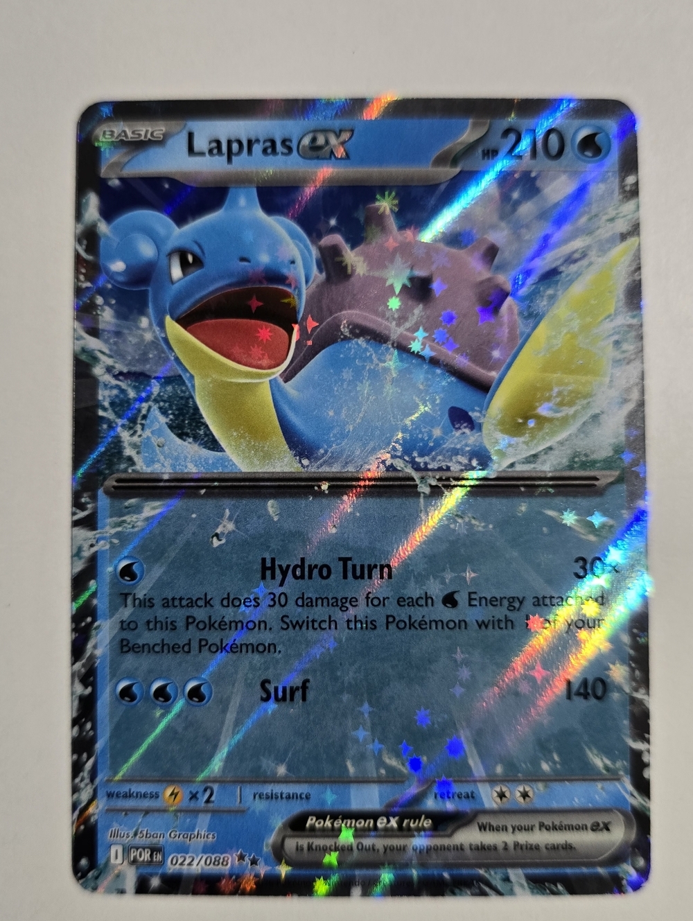 Pokemon Lapras ex 022/088 Me03: Perfect Order Holo